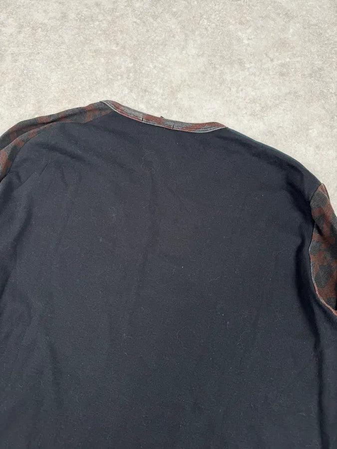 2000s Custo Barcelona Black Couple Bar Print Longsleeve T-Shirt tedgKgk 5