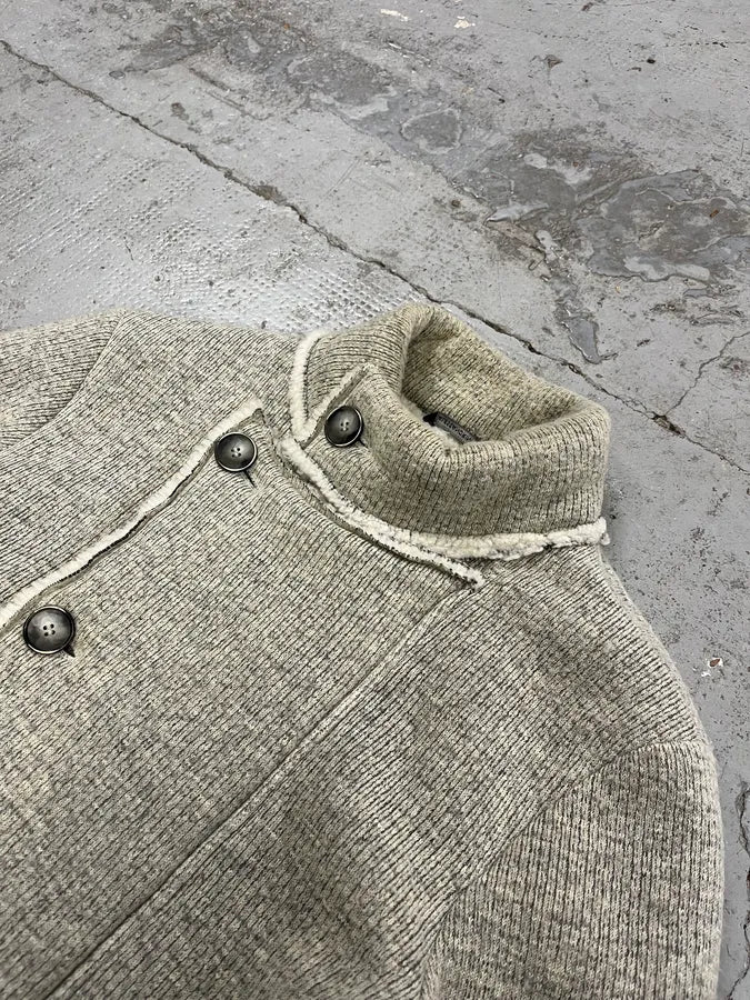 2000s Daniele Alessandrini Asymmetrical Grey Wool Jacket QFYExgU 4