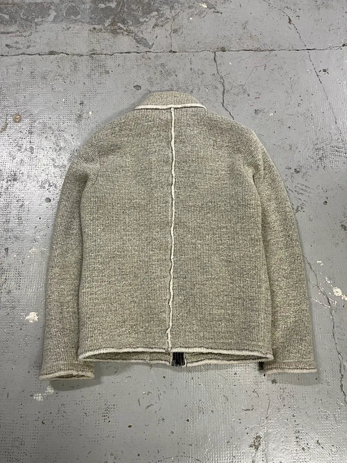 2000s Daniele Alessandrini Asymmetrical Grey Wool Jacket QFYExgU 6