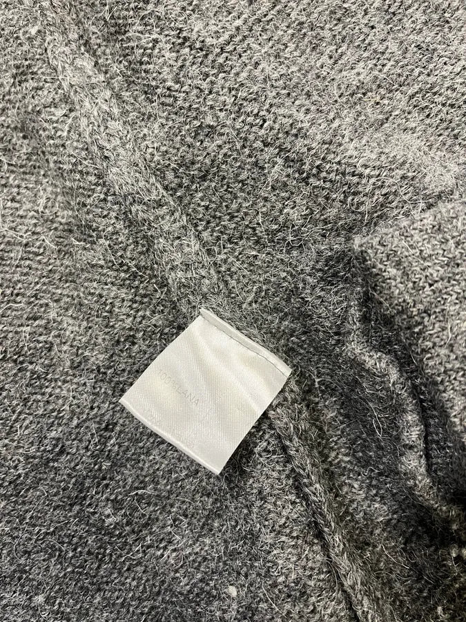 2000s Daniele Alessandrini Asymmetrical Grey Wool Sweater qyDIszQ 10