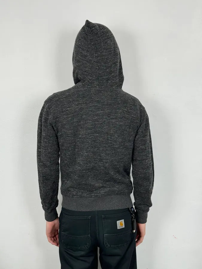 2000s Daniele Alessandrini Asymmetrical Zip-Up Grey Hoodie TokiXRE 2