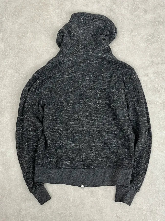 2000s Daniele Alessandrini Asymmetrical Zip-Up Grey Hoodie TokiXRE 6