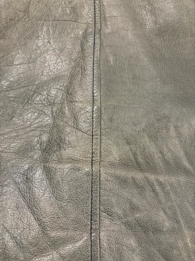 2000s Daniele Alessandrini Avant-Garde Trucker Grey Leather Jacket IbnrDEP 8