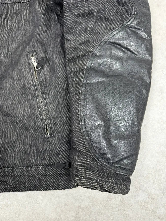 2000s Daniele Alessandrini Biker Raw Grey Denim Jacket gVXBSMY 7
