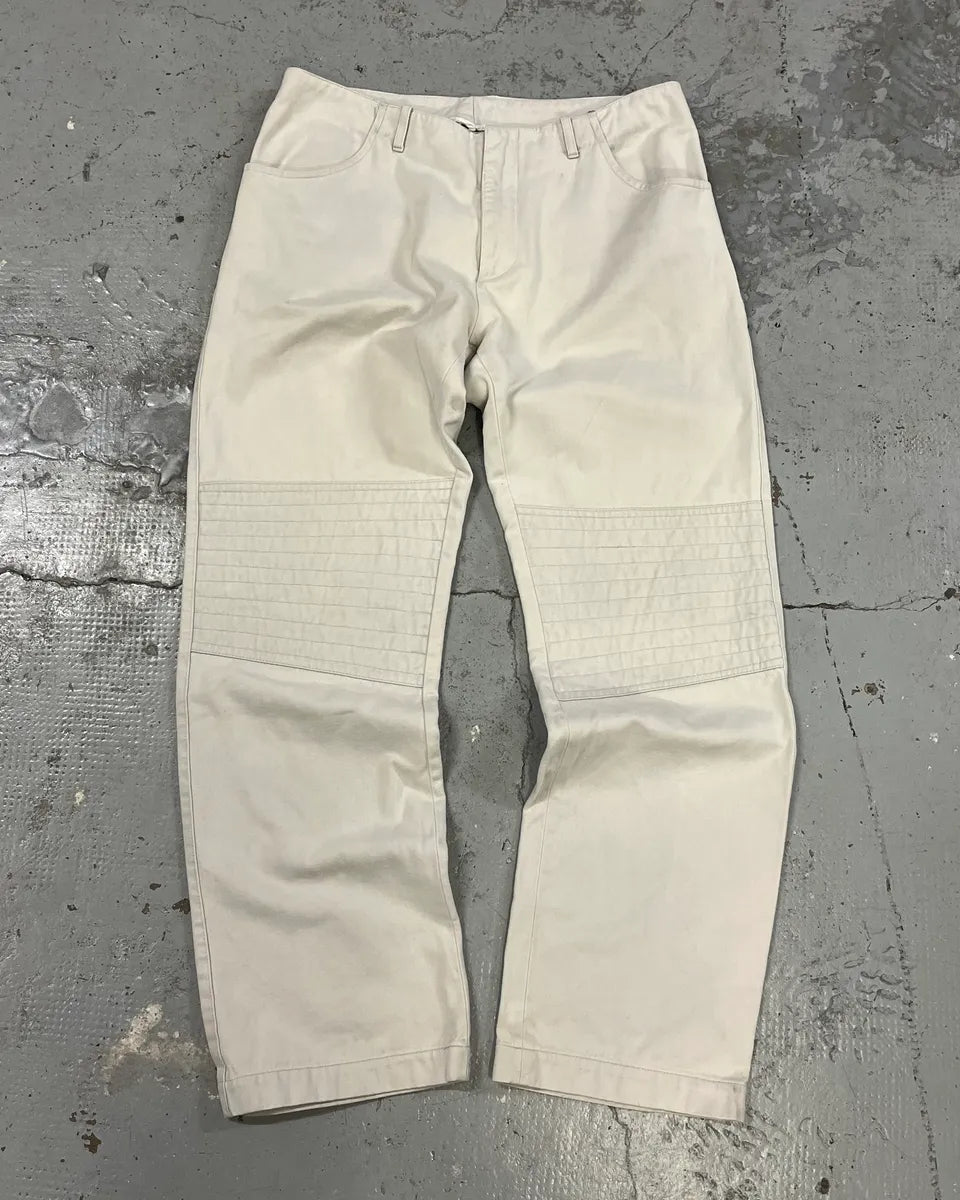 2000s Daniele Alessandrini Biker White Pants XvpxZZB 0