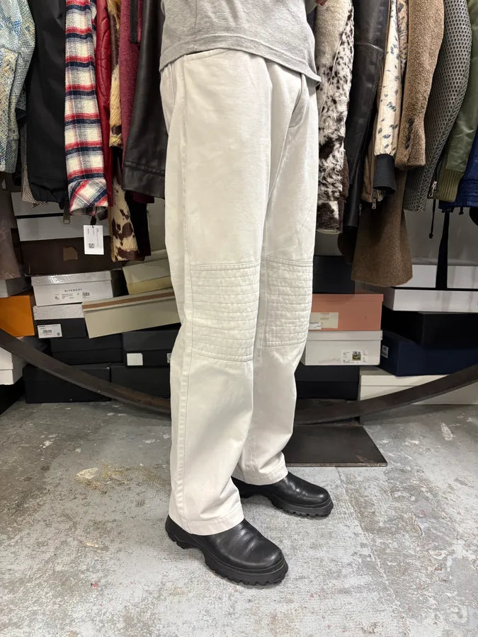 2000s Daniele Alessandrini Biker White Pants XvpxZZB 2