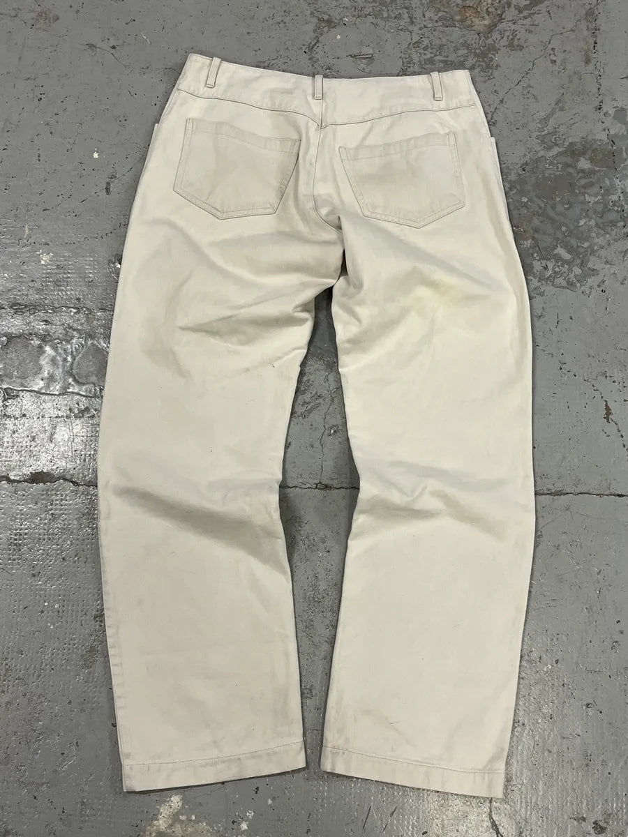 2000s Daniele Alessandrini Biker White Pants XvpxZZB 5