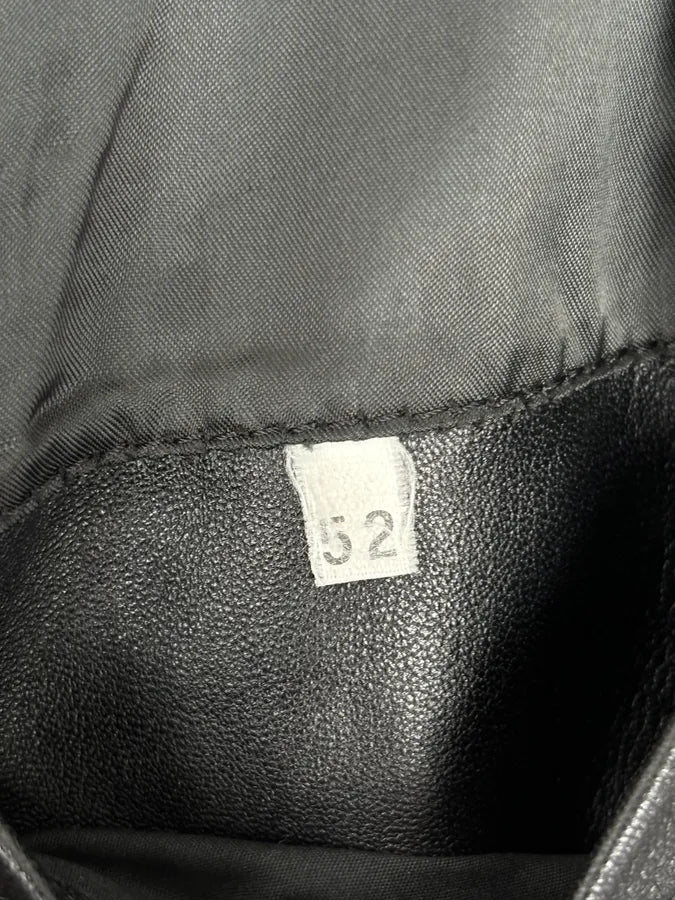 2000s Daniele Alessandrini Black Buttoned Leather Jacket wuYZNjN 10