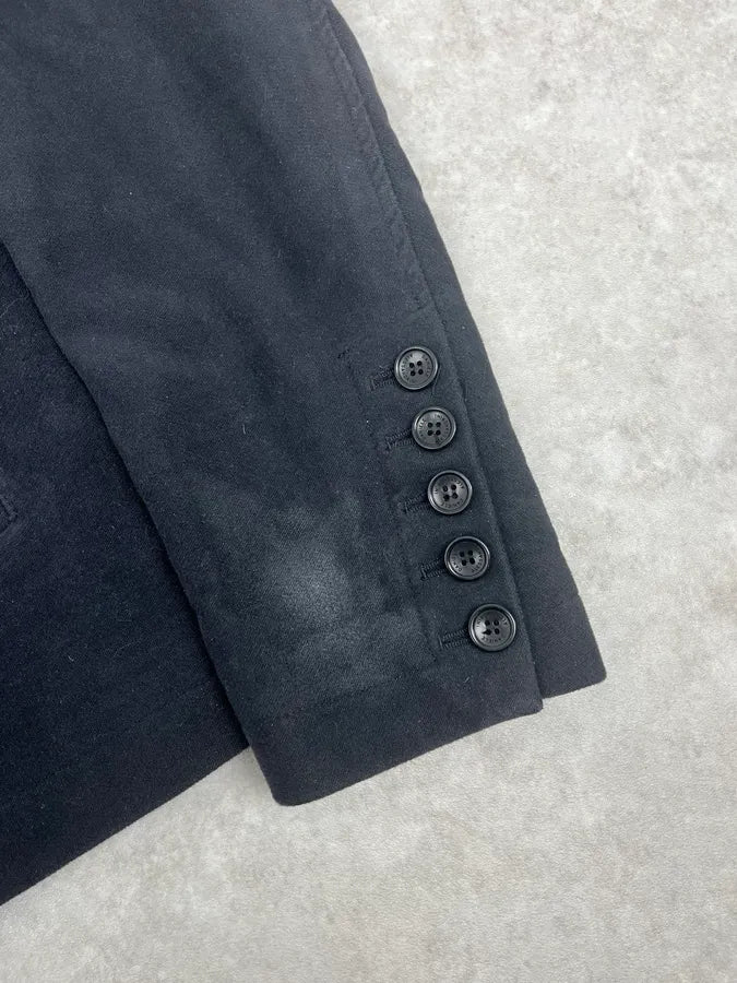 2000s Daniele Alessandrini Black Officer Buttoned Jacket BJaJjCi 8