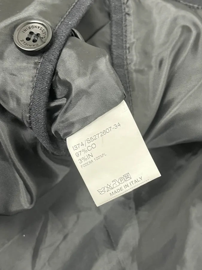 2000s Daniele Alessandrini Black Officer Buttoned Jacket BJaJjCi 11