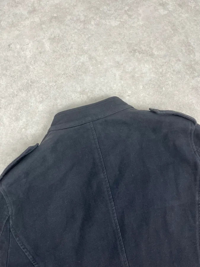 2000s Daniele Alessandrini Black Officer Buttoned Jacket BJaJjCi 6