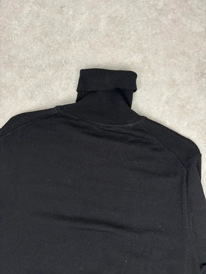 2010s Daniele Alessandrini Black Wool Turtleneck Sweater uJVmBOm 5