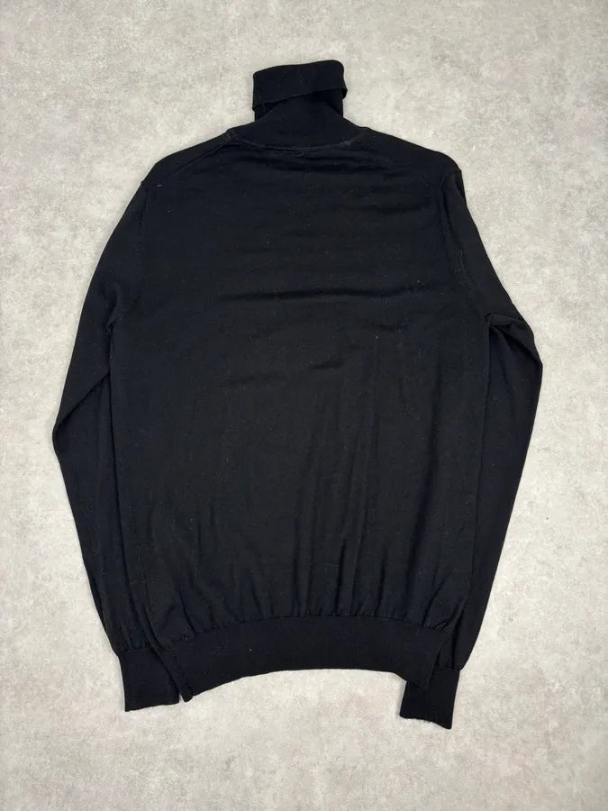 2010s Daniele Alessandrini Black Wool Turtleneck Sweater uJVmBOm 1