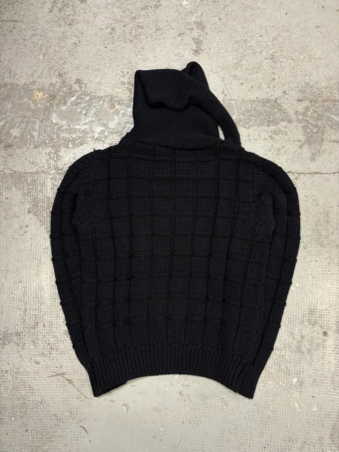 2000s Daniele Alessandrini Black Wool Turtleneck Sweater wBziLrY 4