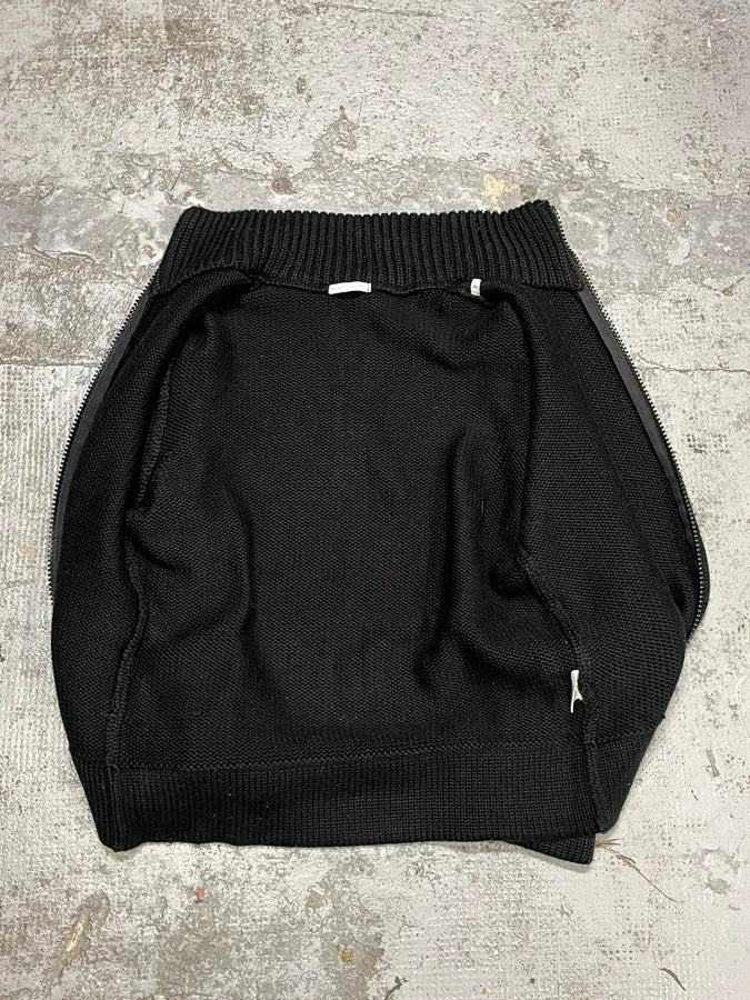 2000s Daniele Alessandrini Black Wool Zip-up Sweater imTBsVT 6