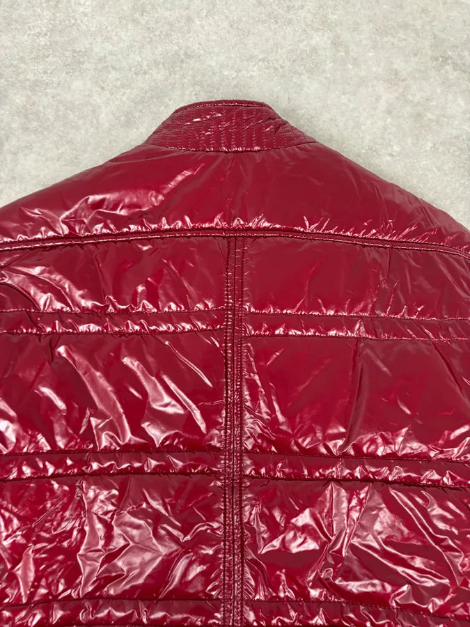 2000s Daniele Alessandrini Bordeaux British Puffer Jacket bgDYGrx 6
