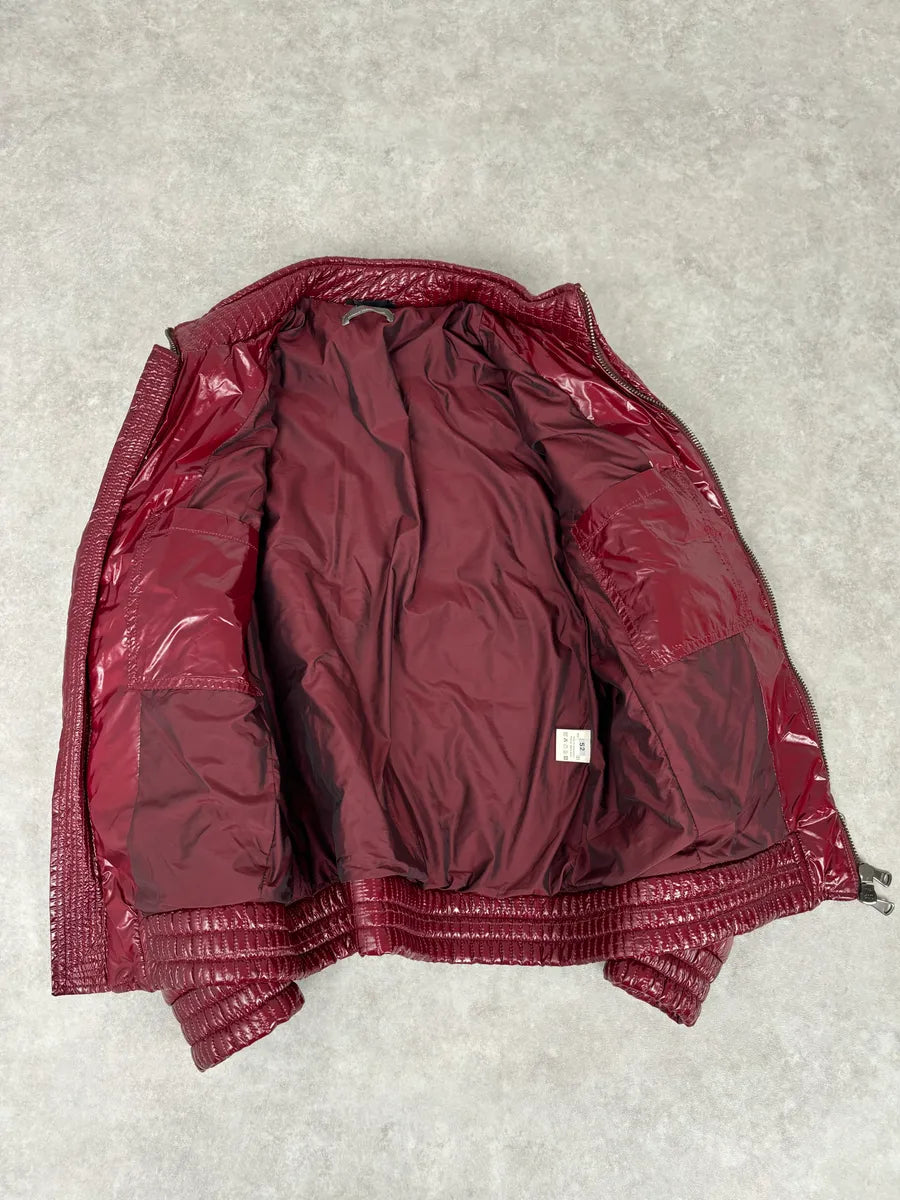 2000s Daniele Alessandrini Bordeaux British Puffer Jacket bgDYGrx 5