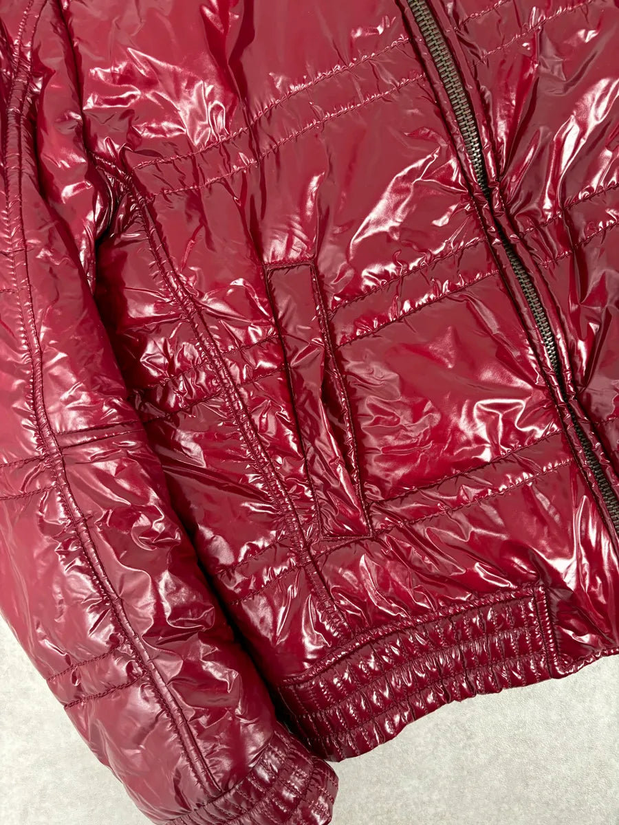 2000s Daniele Alessandrini Bordeaux British Puffer Jacket bgDYGrx 8