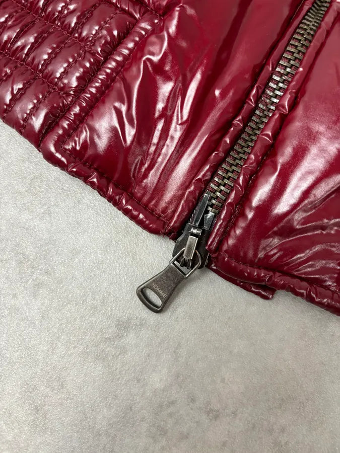 2000s Daniele Alessandrini Bordeaux British Puffer Jacket bgDYGrx 9