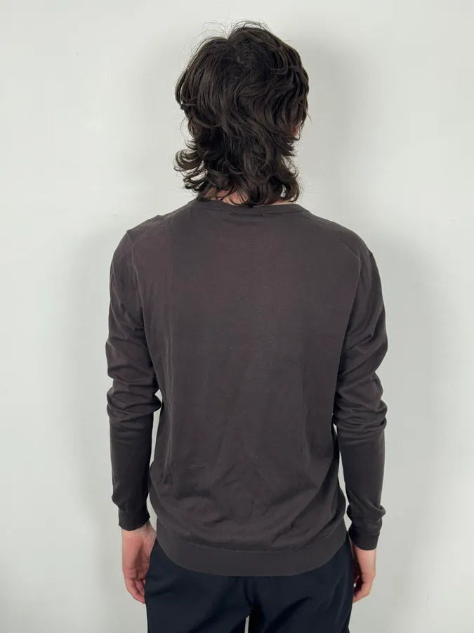 2000s Daniele Alessandrini Brown Henley Longsleeve SQaUsQi 2