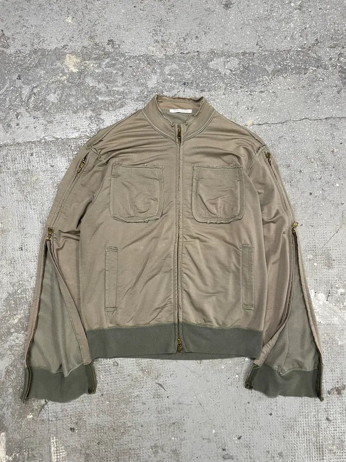 2000s Daniele Alessandrini Brown Zip Jacket (M) 1