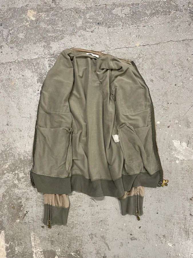 2000s Daniele Alessandrini Brown Zip Jacket (M) 4