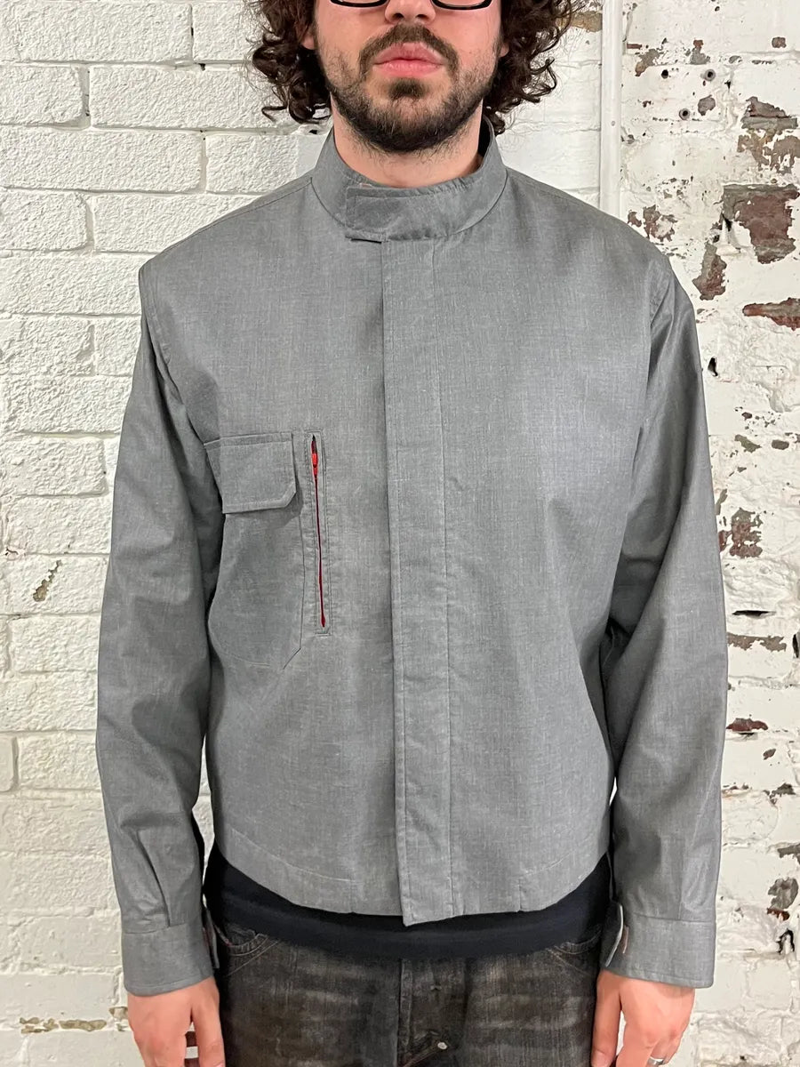 2000s Daniele Alessandrini Brut Technical Grey Jacket FYSyzLl 1