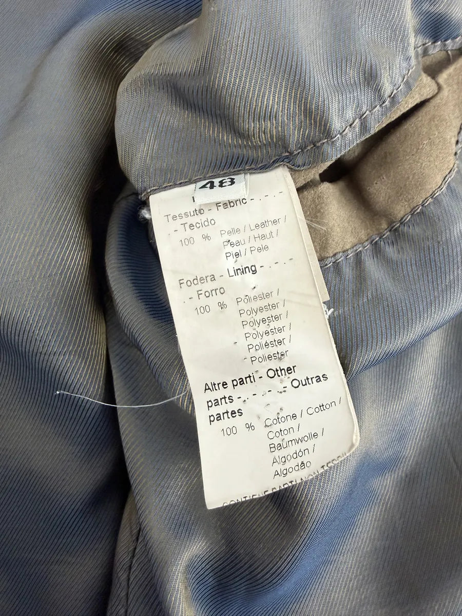 2000s Daniele Alessandrini Camel Leather Bomber Jacket fdEODJW 6