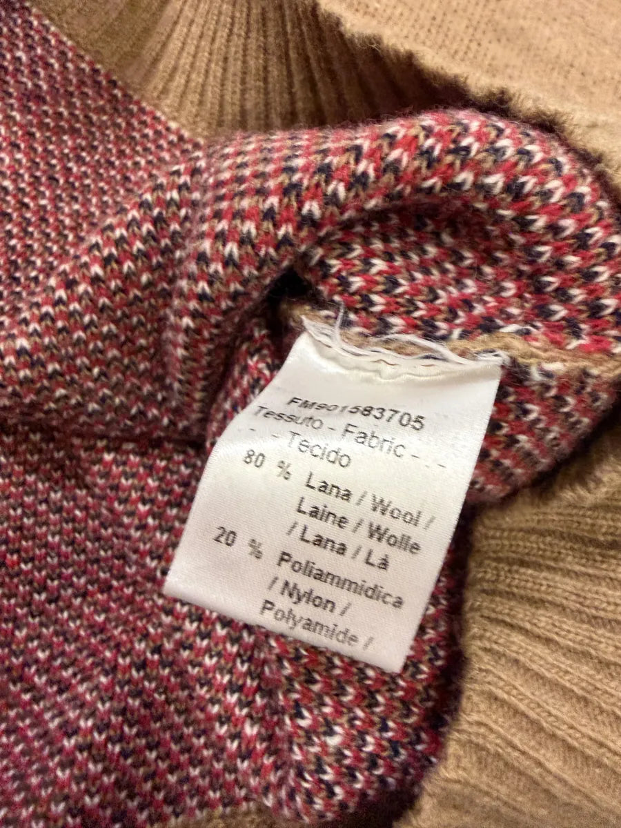 2000s Daniele Alessandrini Camel Wool Stars Propaganda Sweater bRChCKK 5