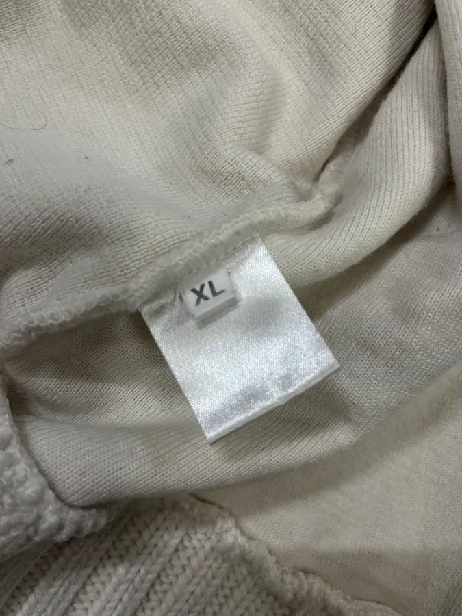 2000s Daniele Alessandrini Circle Zip White Zip-up Sweater vAdspjp 10