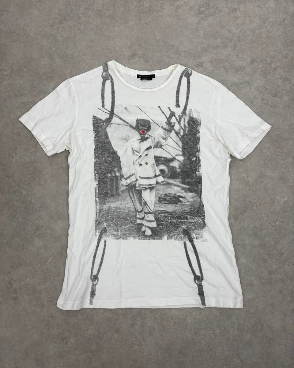2000s Daniele Alessandrini Clow White T-Shirt LUywVPq 0