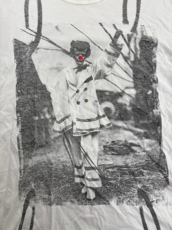 2000s Daniele Alessandrini Clow White T-Shirt LUywVPq 6