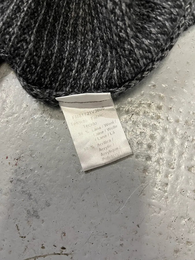 2000s Daniele Alessandrini Destroyed Grey Wool Sweater FMcUBcz 8