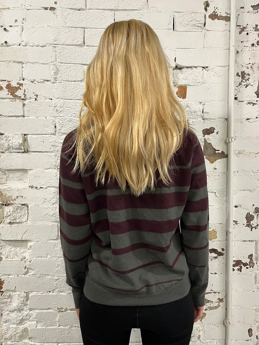 2000s Daniele Alessandrini Grey & Purple Wool Sweater CExBhIY 2