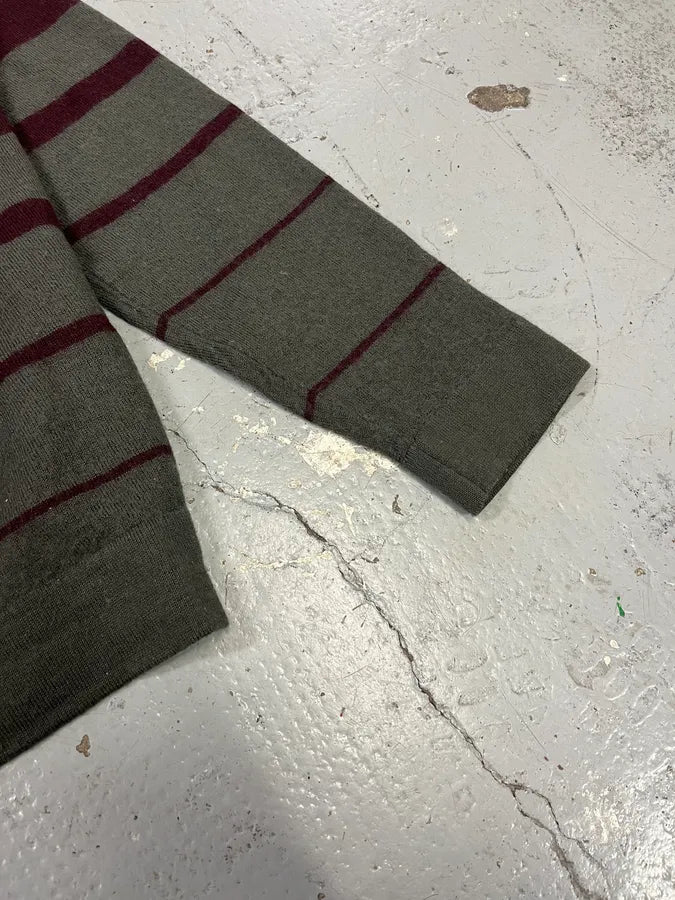 2000s Daniele Alessandrini Grey & Purple Wool Sweater CExBhIY 5