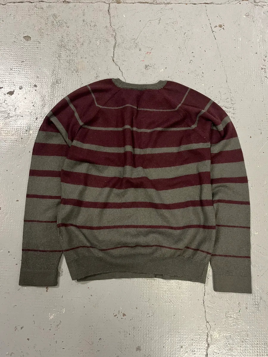 2000s Daniele Alessandrini Grey & Purple Wool Sweater CExBhIY 6