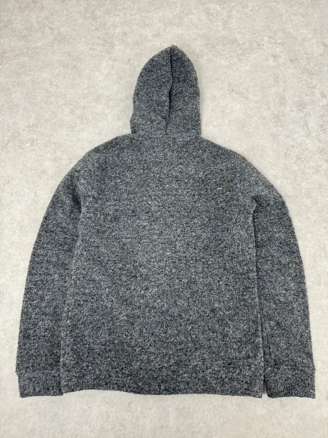 2000s Daniele Alessandrini Grey Wool Hooded Peacoat Jacket sfLDDTI 6