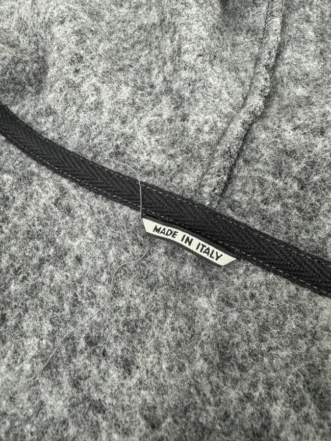 2000s Daniele Alessandrini Grey Wool Hooded Peacoat Jacket sfLDDTI 8