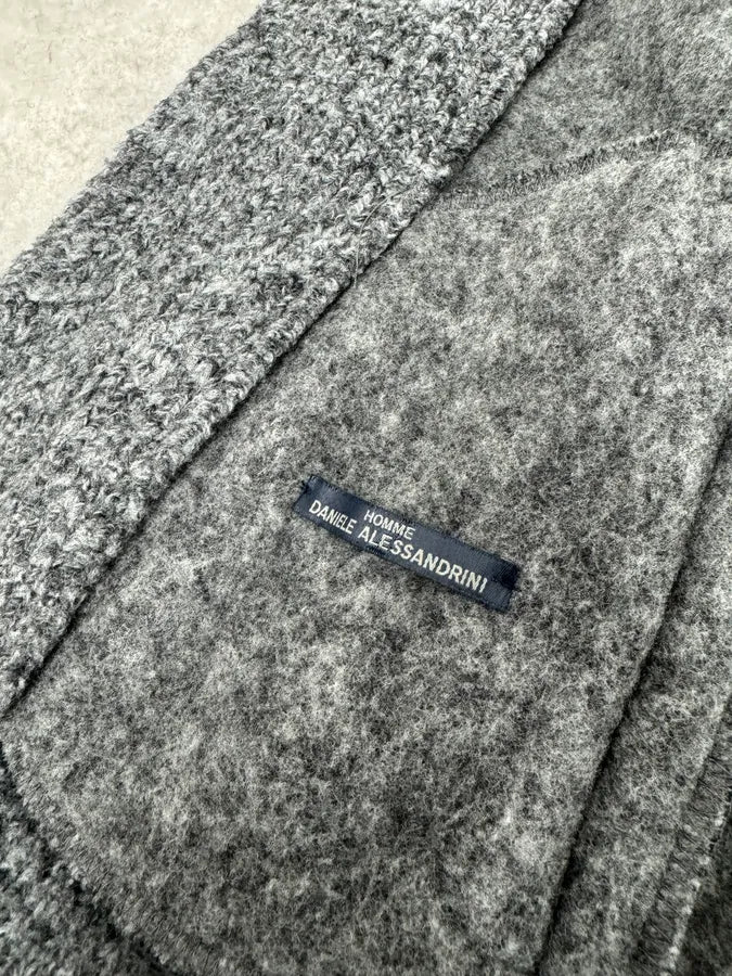 2000s Daniele Alessandrini Grey Wool Hooded Peacoat Jacket sfLDDTI 9