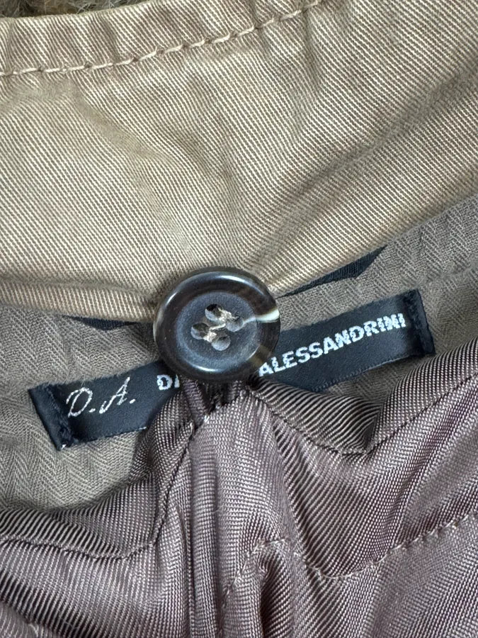 2000s Daniele Alessandrini Military Beige Fur Hooded Jacket  XiJsxTu 7