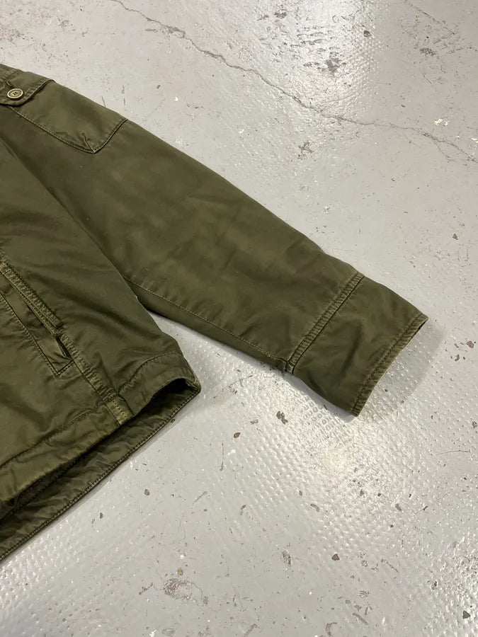 2000s Daniele Alessandrini Military Green Multi Pockets Faux Fur Jacket WBjnbQh 6