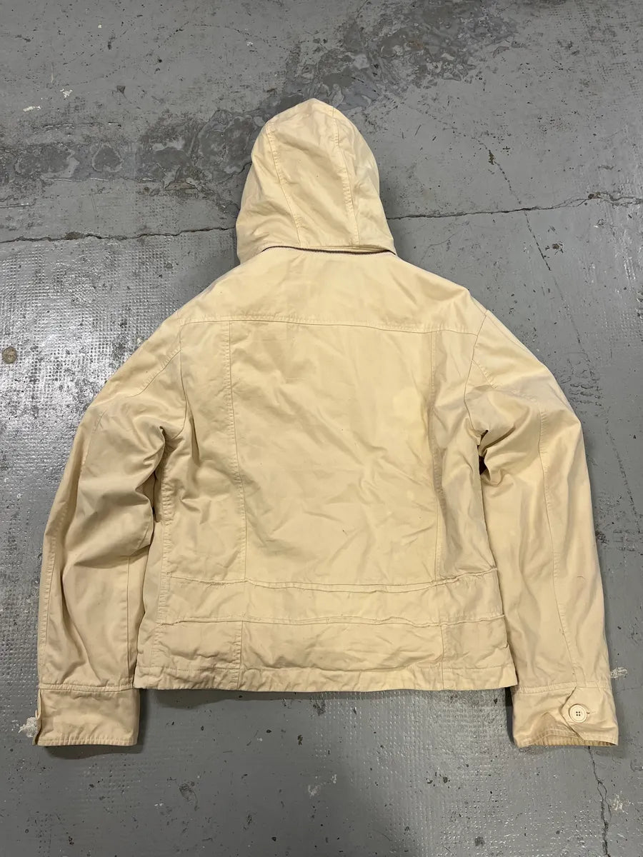 2000s Daniele Alessandrini Military White Multi Pockets Faux Fur Jacket ODCRfRK 7