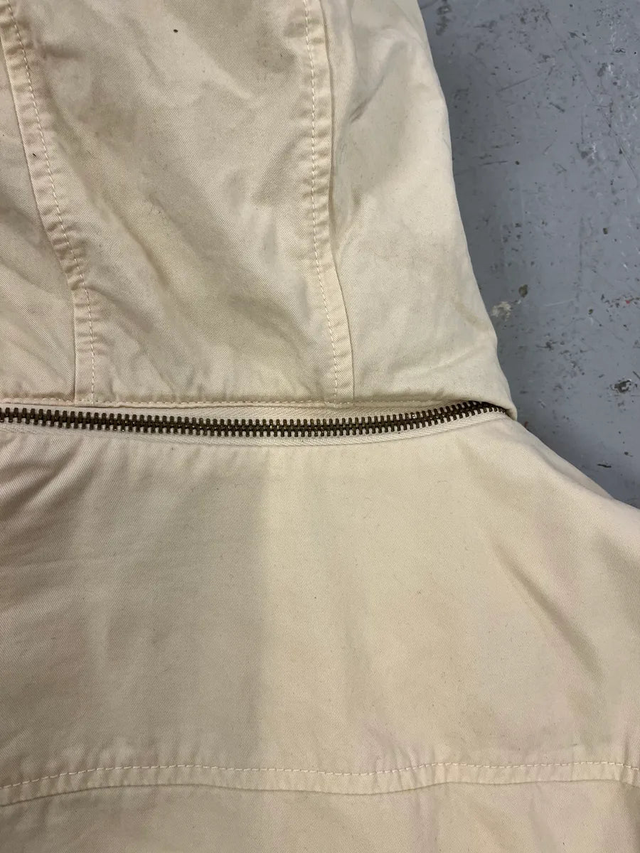 2000s Daniele Alessandrini Military White Multi Pockets Faux Fur Jacket ODCRfRK 6