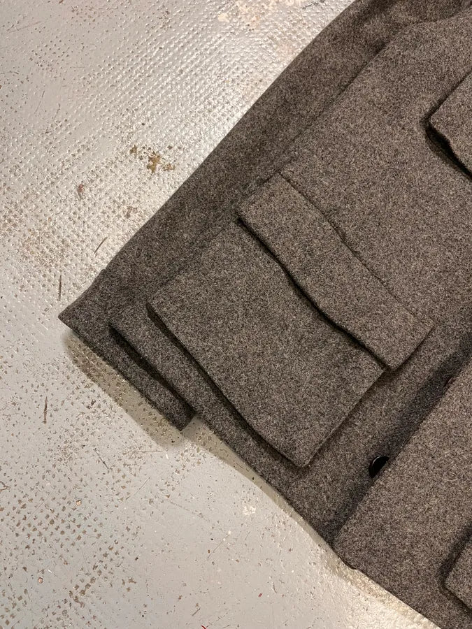 2000s Daniele Alessandrini Multi-Pockets Grey Wool Jacket cdxMCMV 4