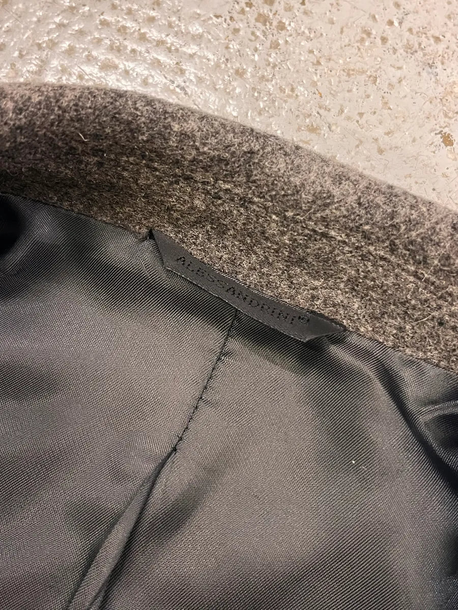 2000s Daniele Alessandrini Multi-Pockets Grey Wool Jacket cdxMCMV 8