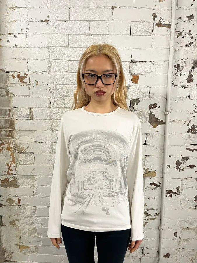 2000s Daniele Alessandrini Mysthic Room White Longsleeves gRRIfrT 1