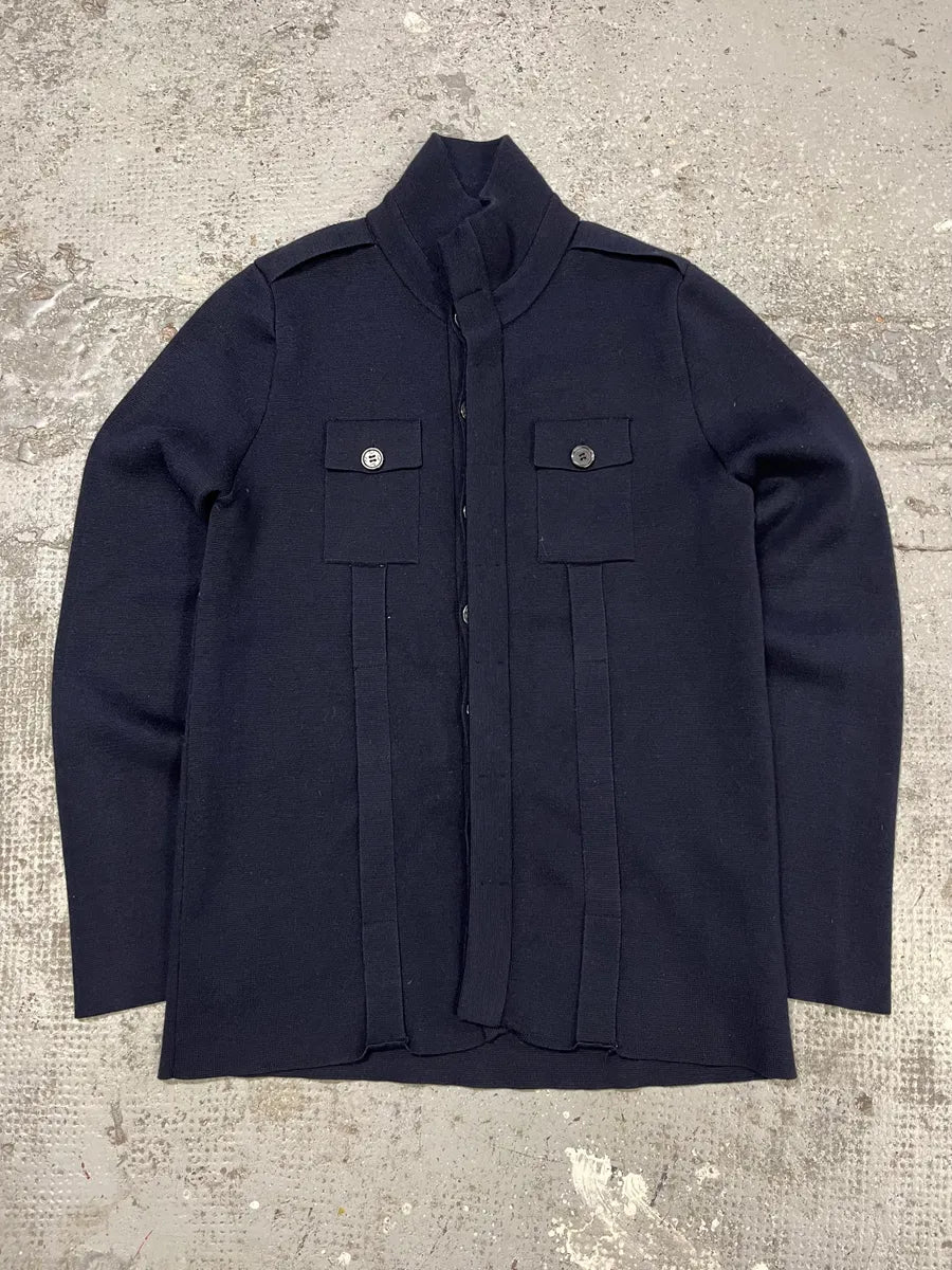 2000s Daniele Alessandrini Navy Buttoned Cardigan EhIGnIx 0