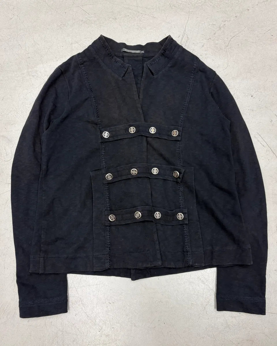 2000s Marithé + François Girbaud Navy Buttoned Jacket RjPRbFW 0
