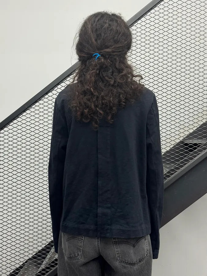 2000s Marithé + François Girbaud Navy Buttoned Jacket RjPRbFW 2