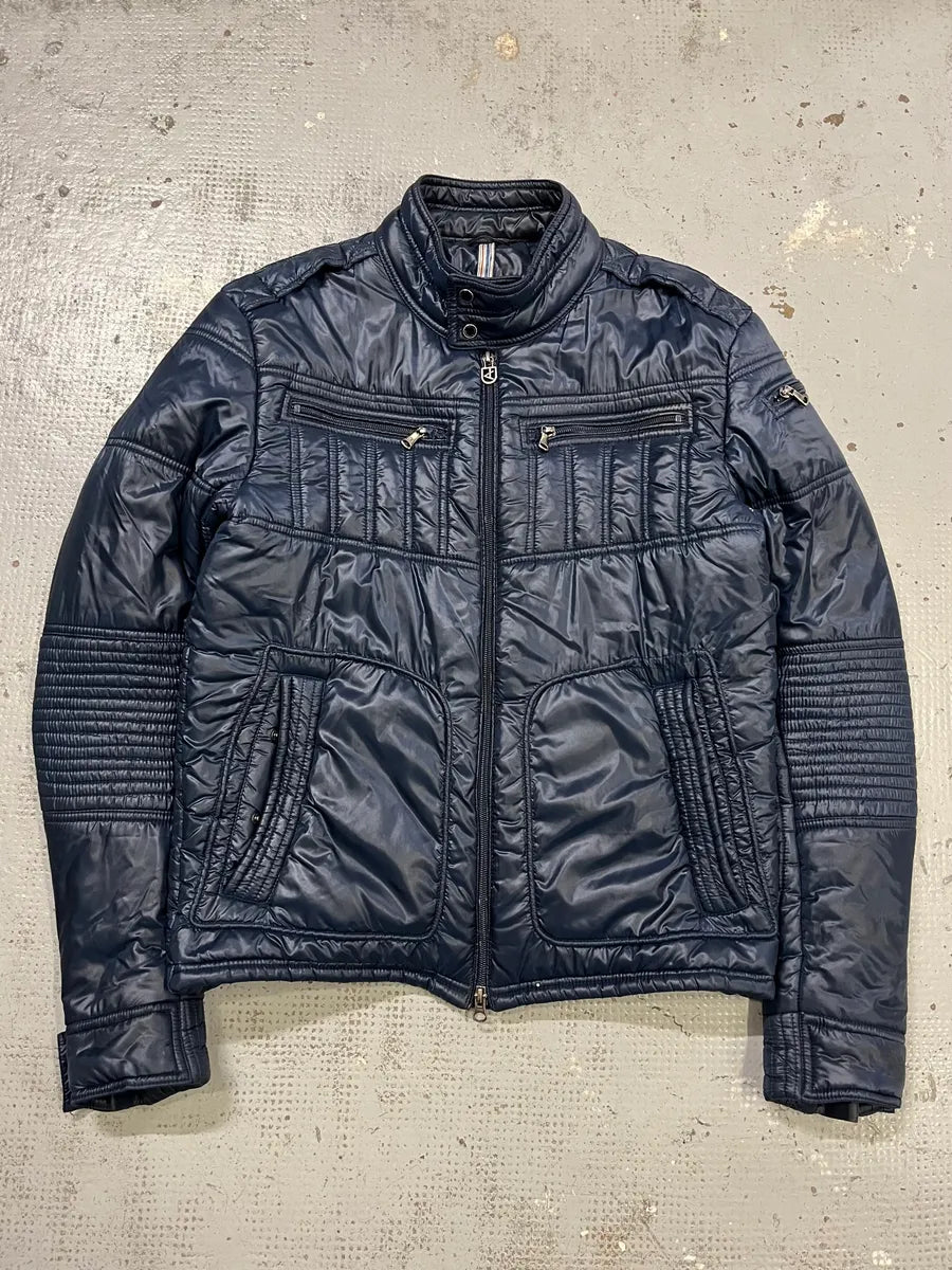 2000s Daniele Alessandrini Navy Puffer Jacket PECWKiW 0